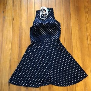 Ralph Lauren ‘Pretty Woman’ Navy Polka Dot Dress-M